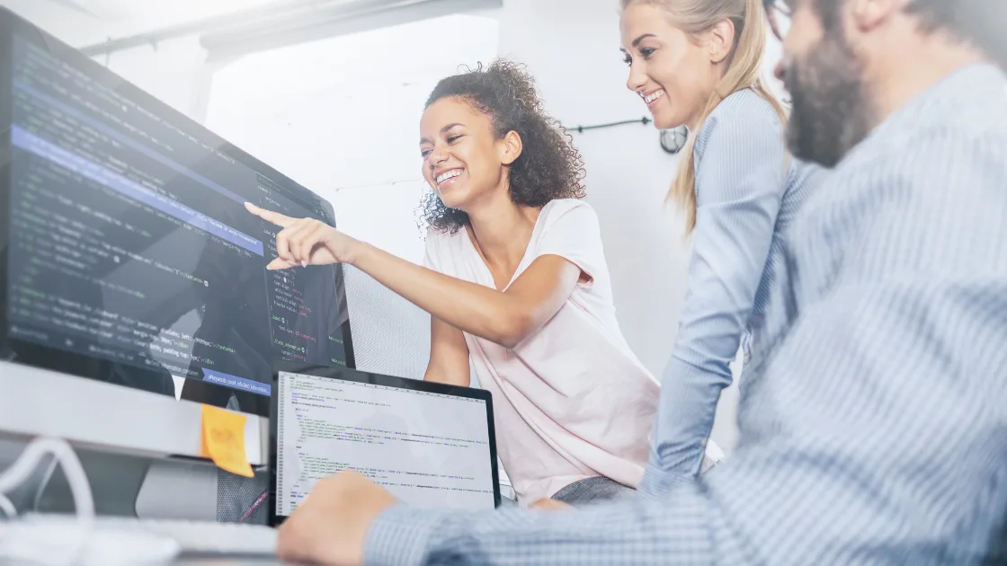 Website designer in Copley, Ohio working on a custom small business website
